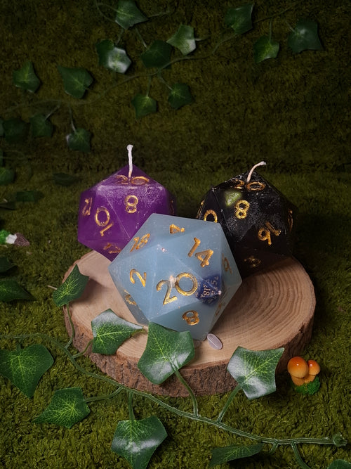 D20 kaarsen met surprise D20 er in!