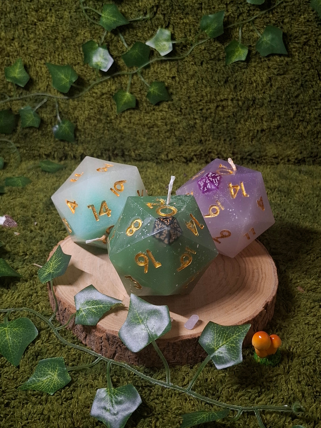 D20 kaarsen met surprise D20 er in!