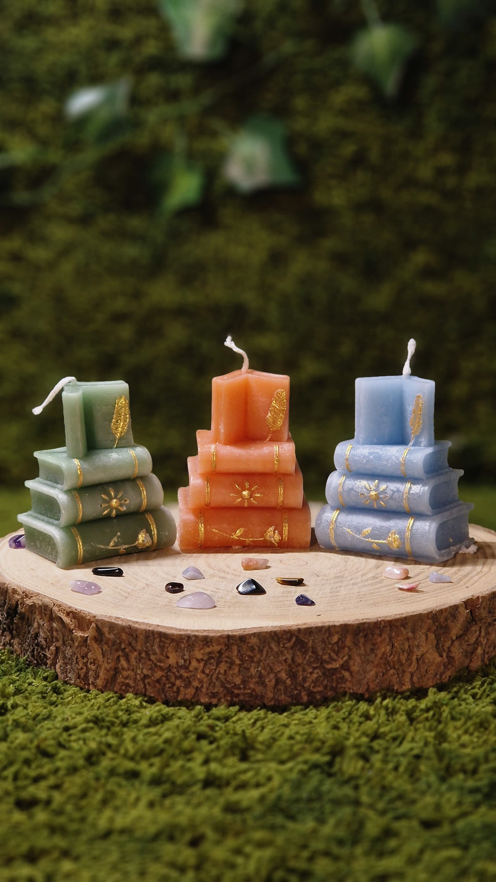 Mini boeken kaars