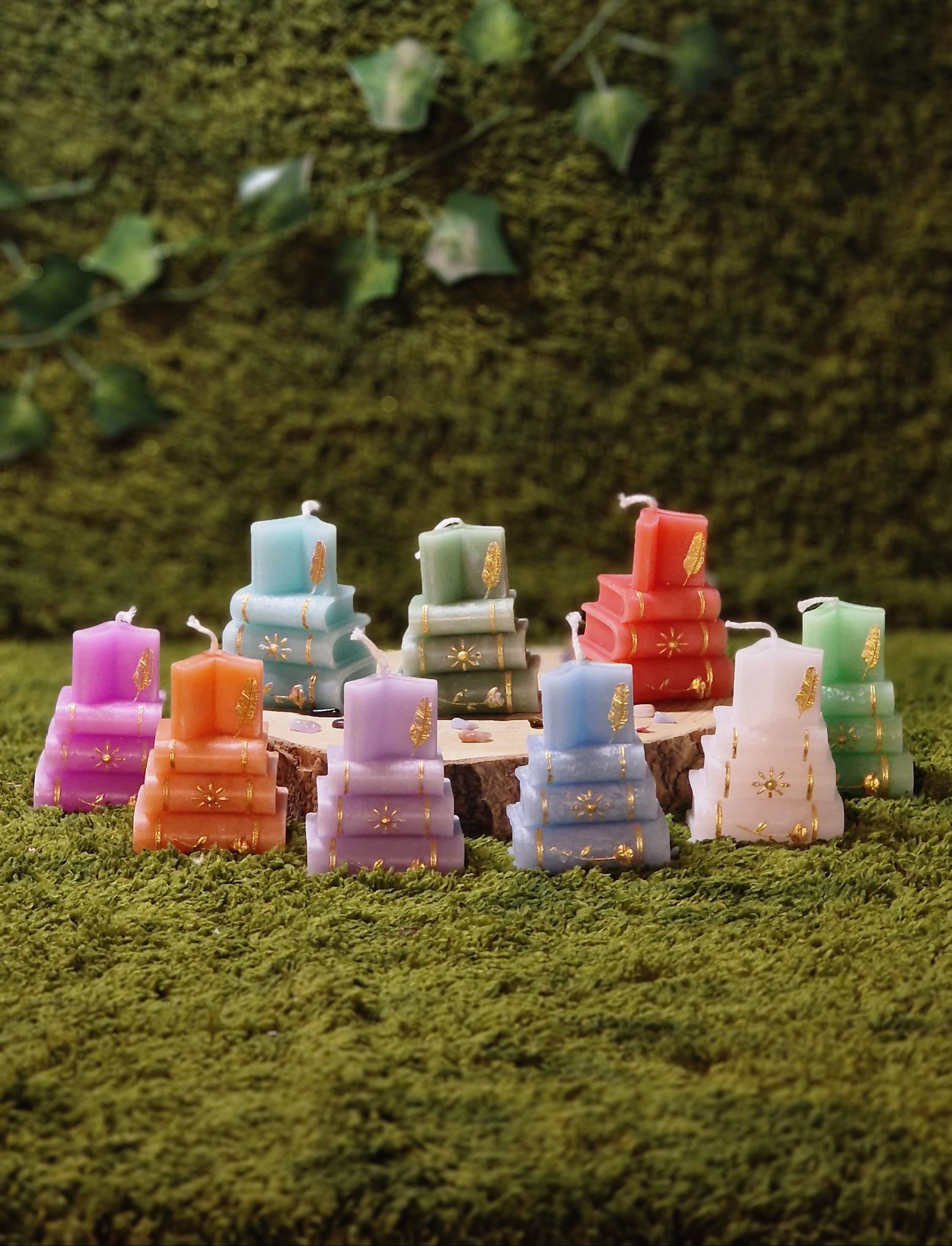 Mini boeken kaars
